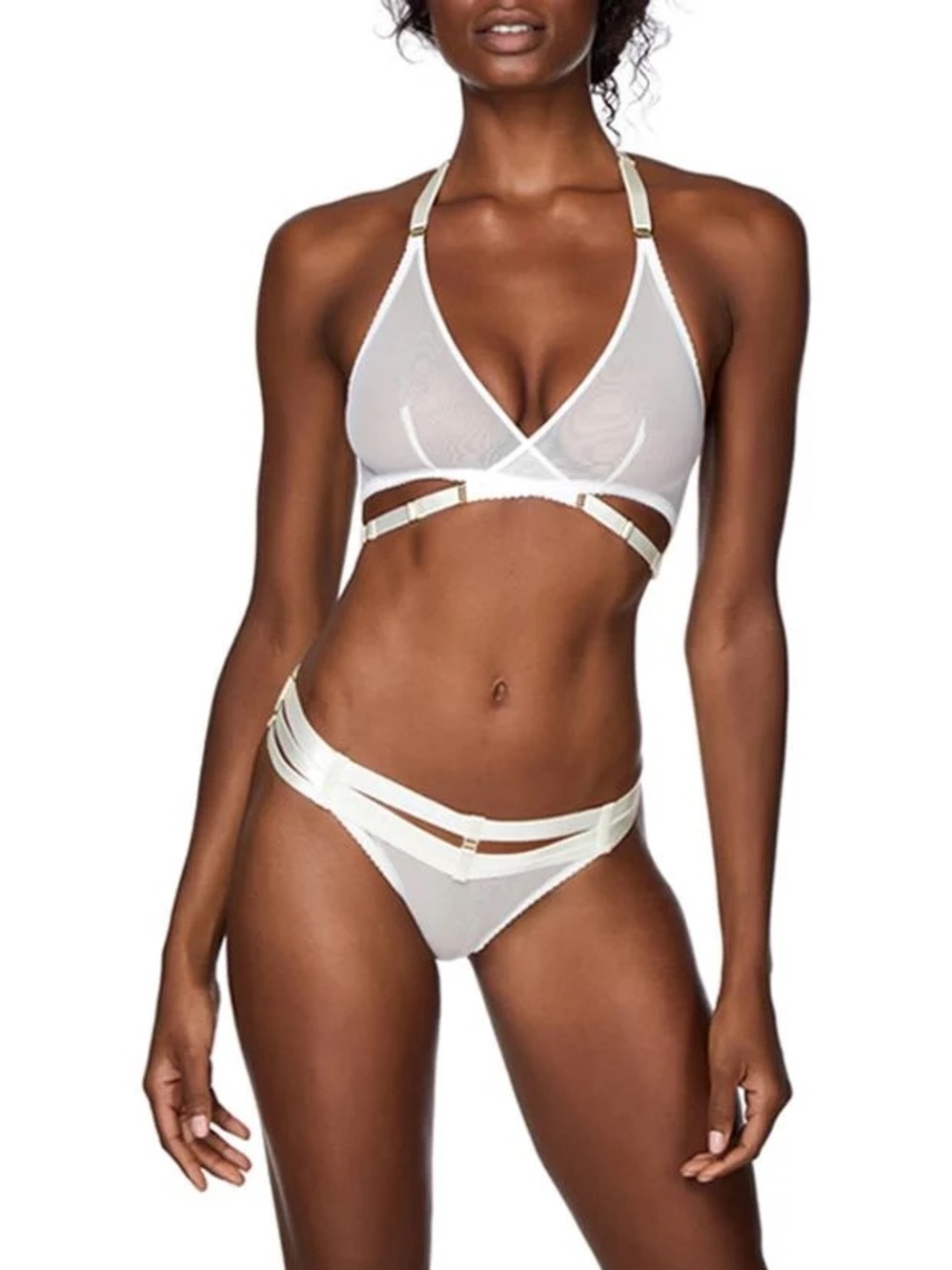 Bordelle Art Deco Mesh Wrap Bra